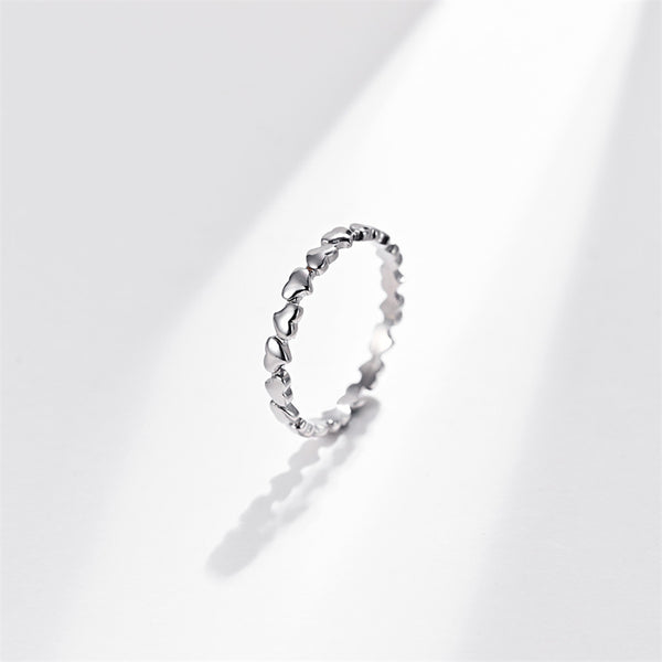 Classic Heart Stacking Band Ring