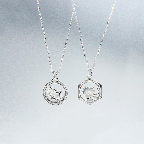 Little Prince Fox Couple Matching Necklace