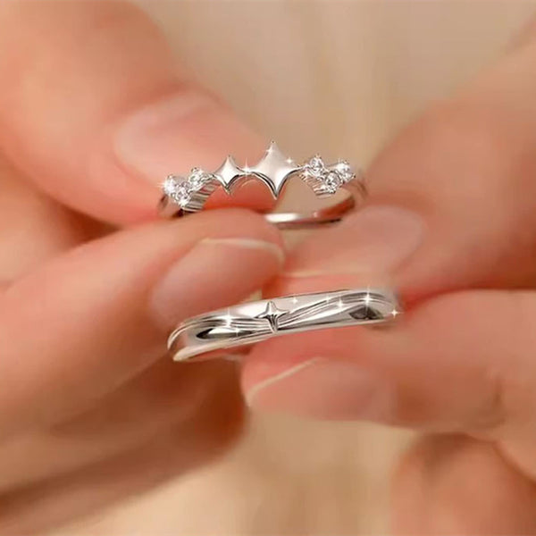 Star Couple Matching Ring