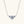 Three Stone Moissanite Heart Necklace