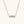 Three Stone Moissanite Bar Necklace