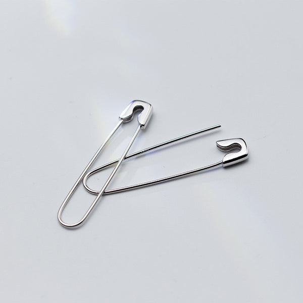 Safety Pin Hoop Earrings