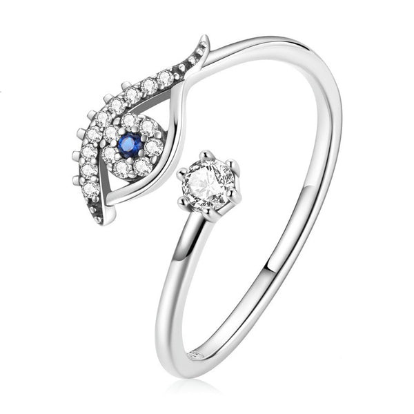 Evil Eye Stacking Bypass Ring