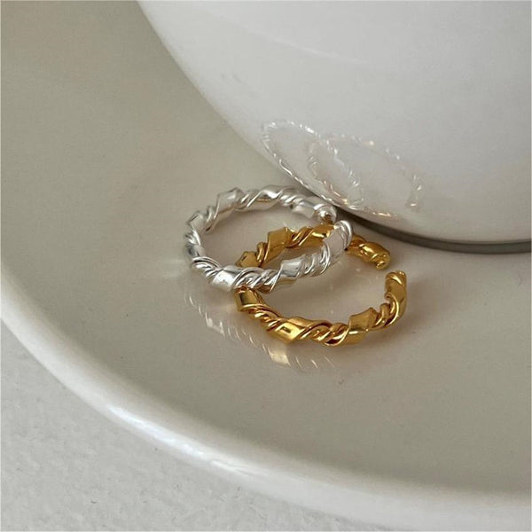 Minimalist Twist Stacking Ring