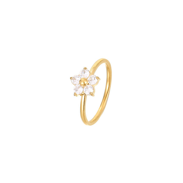 Dainty Flower Band Ring