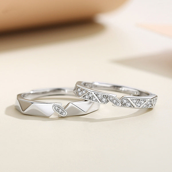 Rhombus Couple Matching Ring