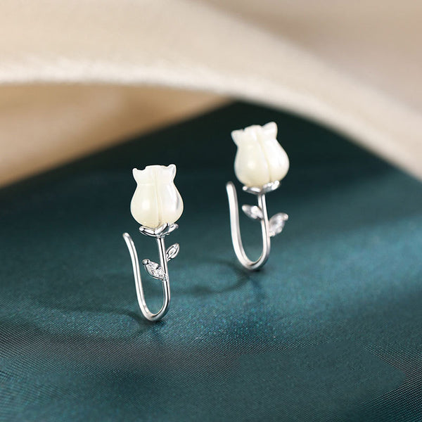 Lily Of Valley Hook Earrings