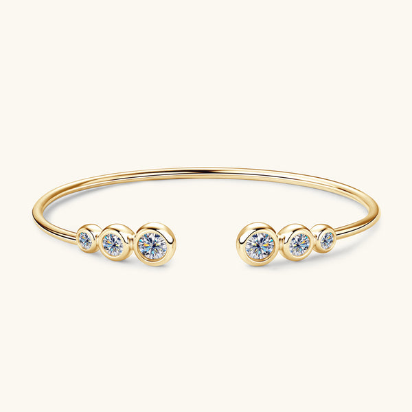 Moissanite Wedding Bangle Bracelet