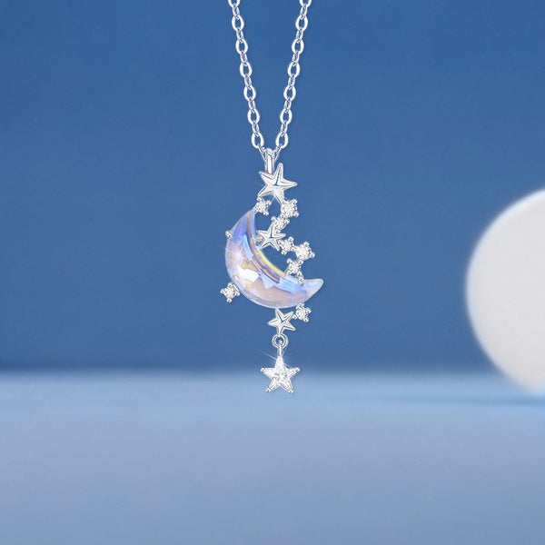 Dainty Moon Star Necklace