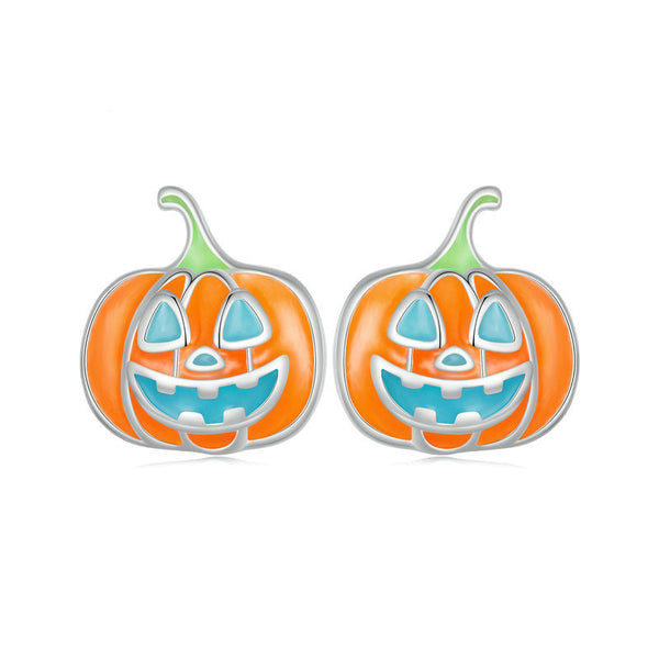 Halloween Pumpkin Stud Earrings