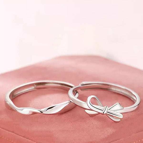 Mobius Bowknot Couple Ring