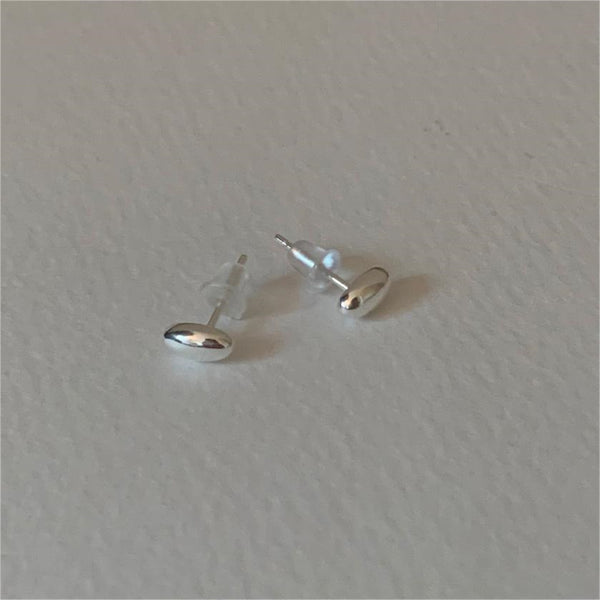 Mini Oval Stud Earrings