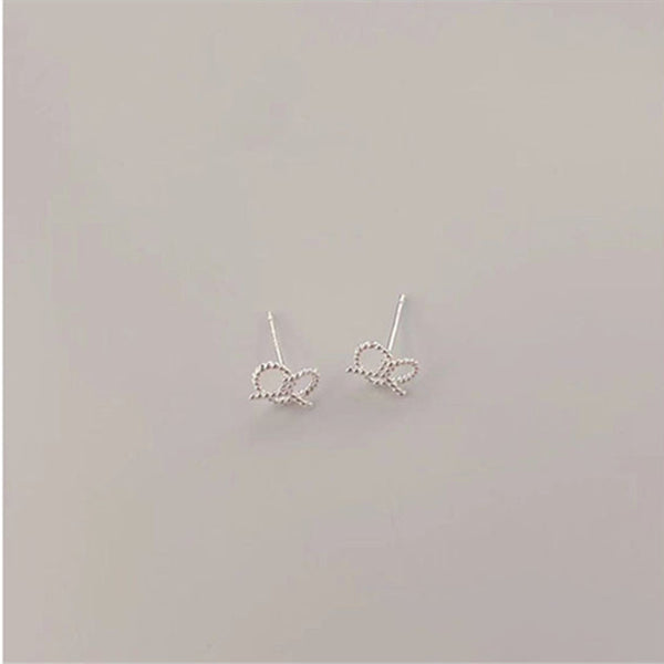 Hollow Out Heart Stud Earrings