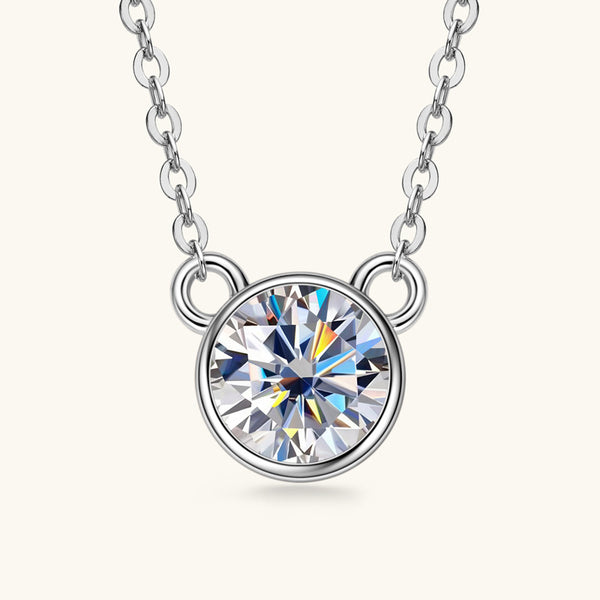 Solitaire Bubble Moissanite Necklace