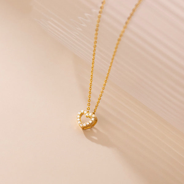 Dainty Heart Charm Pendant Necklace