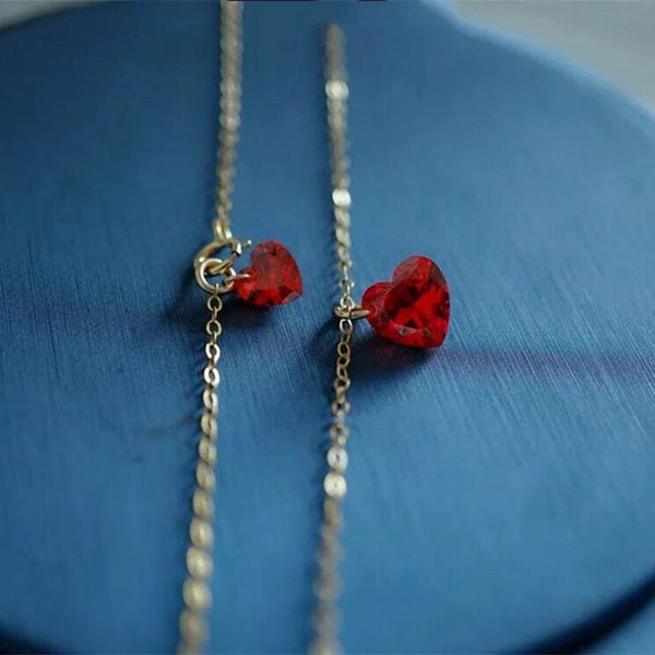 Red Heart Pendant Necklace