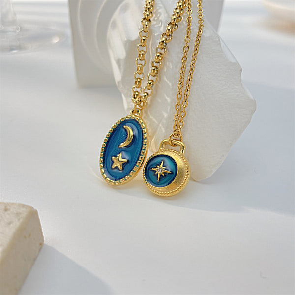 Star Moon Layered Necklace