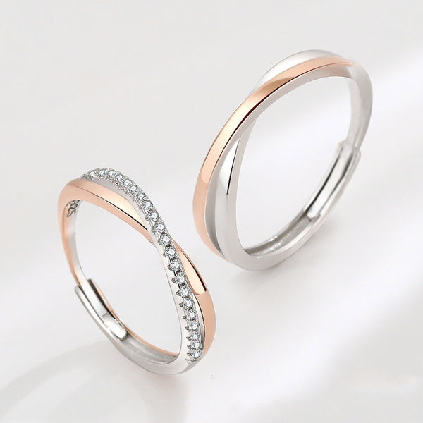 Infinity Mobius Couple Ring