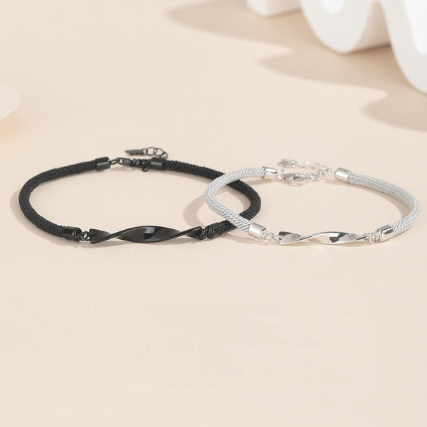 Mobius Strip Couple Braided Bracelet