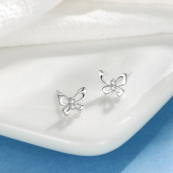 Dainty Butterfly Stud Earrings