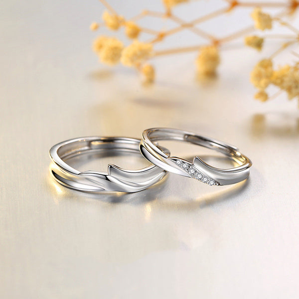 Mobius Strip Infinity Promise Couple Ring