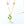 Solid 14k Gold Peridot Butterfly Necklace