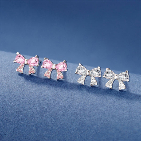 Dainty Bow Tie Stud Earrings