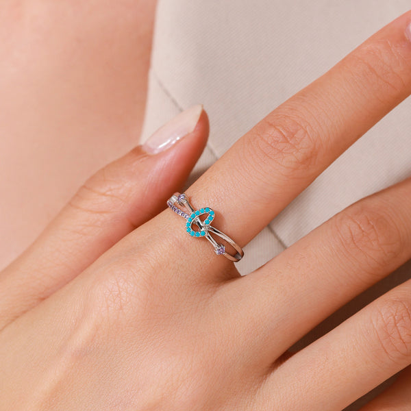 Turquoise Split Shank Band Ring