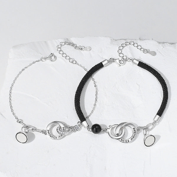 Magnetic Mobius Couple Matching Bracelet