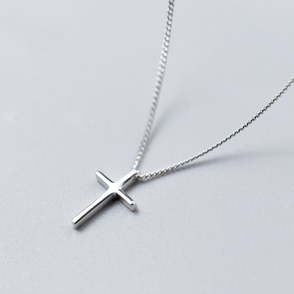 Dainty Cross Charm Pendant Necklace