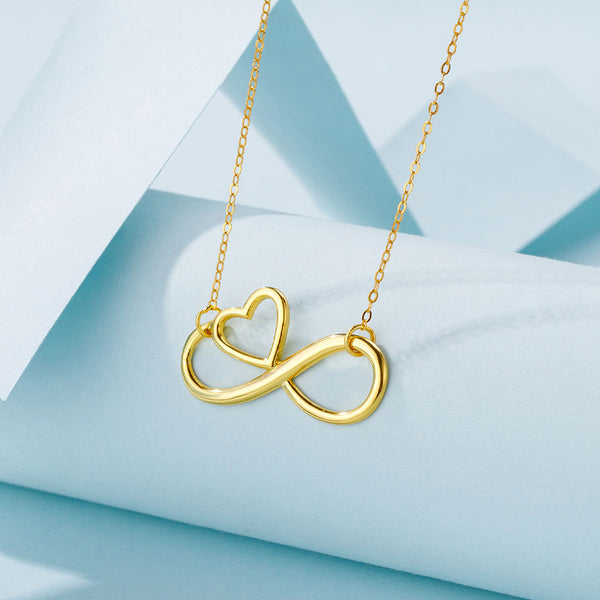 Infinity Heart Mobius Necklace