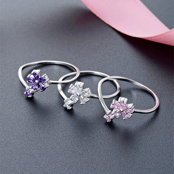 Delicate Flower Stacking Ring