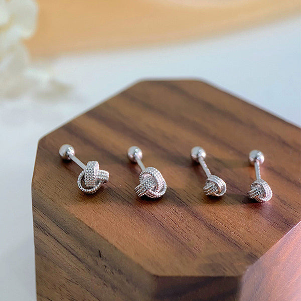 Rope Knot Stud Earrings