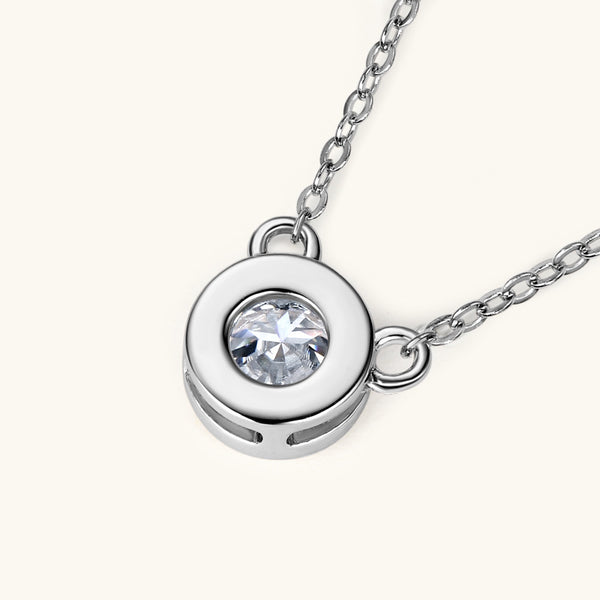 Solitaire Bubble Moissanite Necklace