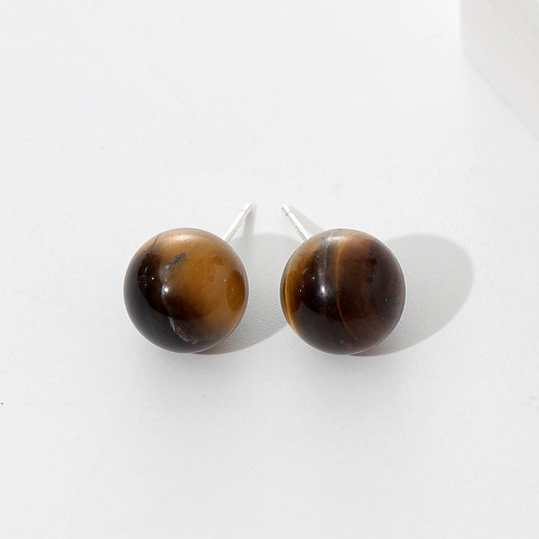 Round Ball Stud Earrings