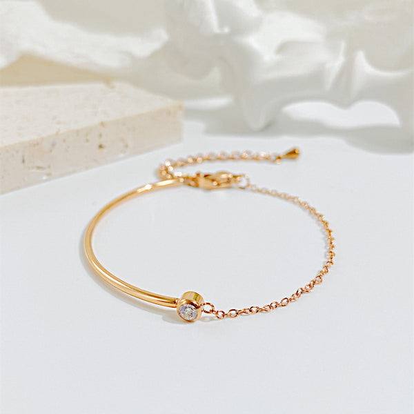 Minimalist Half Chain Bracelet