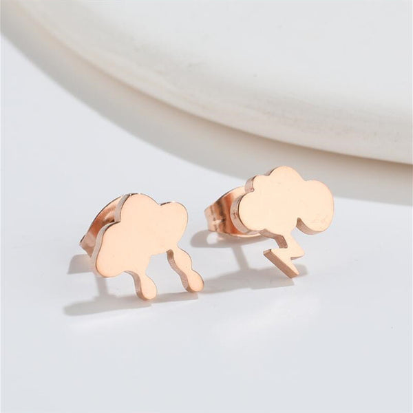 Weather Cloud Stud Earrings