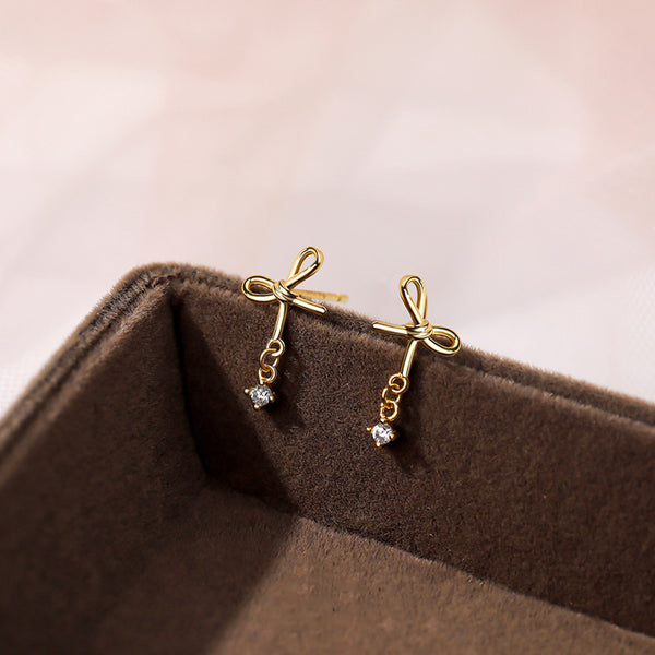 Cute Bow Tie Stud Earrings