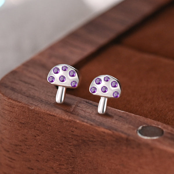 Cute Mushroom Stud Earrings