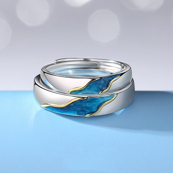 Starry Sky Couple Ring