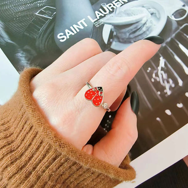 Ladybug Anxiety Fidget Spinner Ring