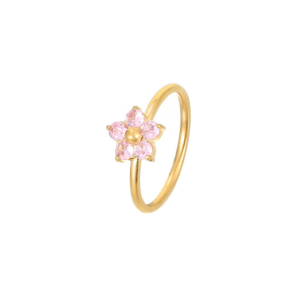 Dainty Flower Band Ring