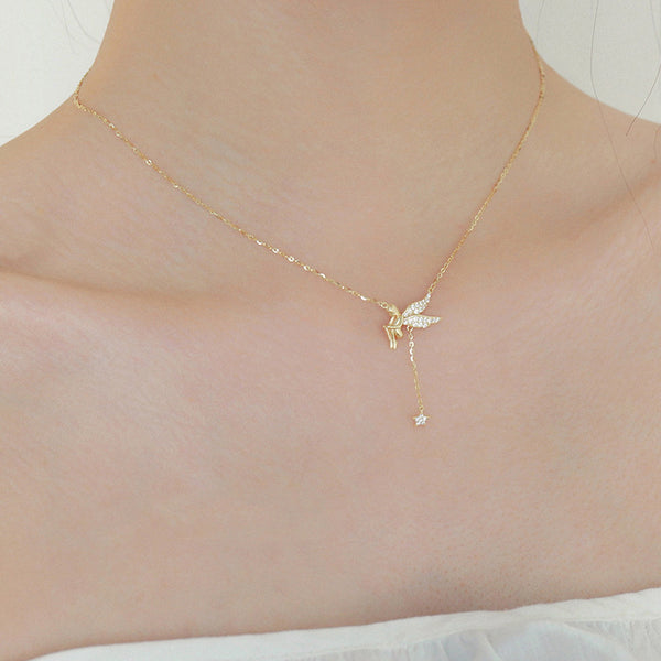 Gold Fairy Star Necklace