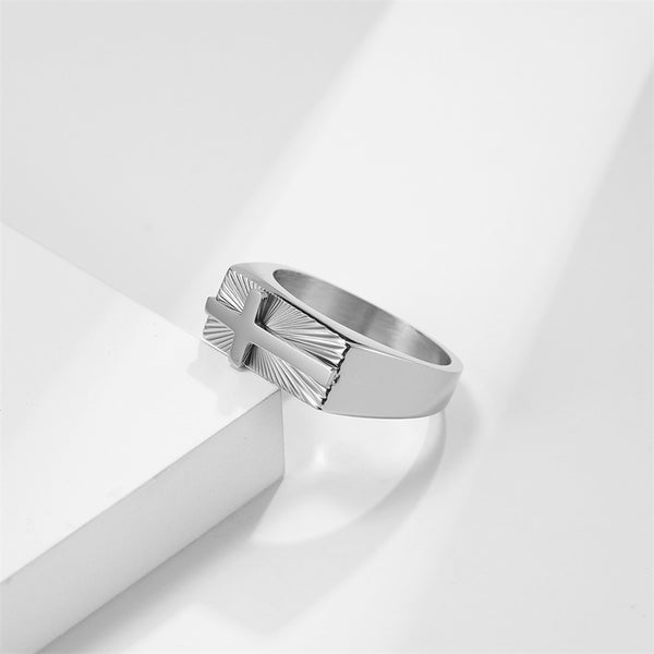 Classic Custom Cross Signet Ring