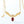 Vintage Gold Garnet Pendant Necklace