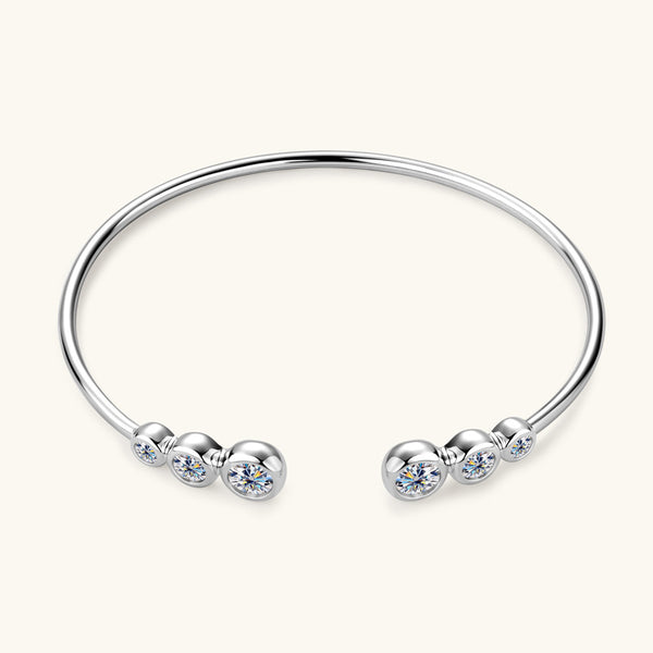 Moissanite Wedding Bangle Bracelet