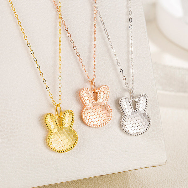 Honeycomb Bunny Pendant Necklace