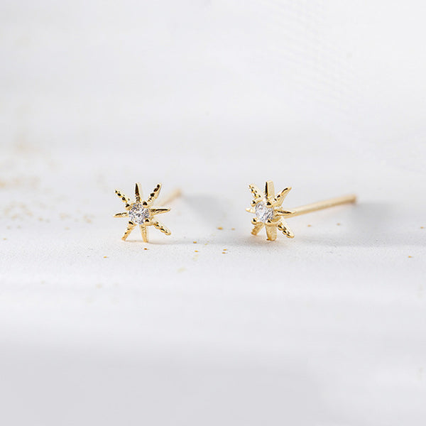 Dainty Tiny Small Star Stud Earrings