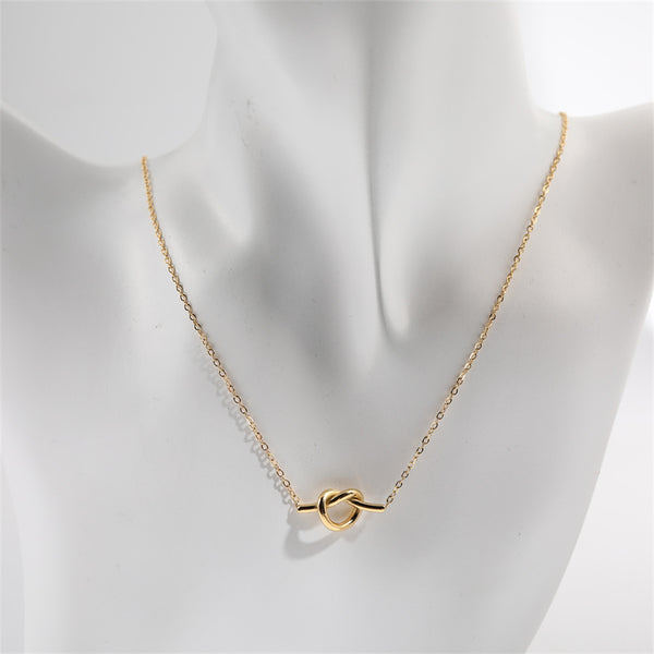 Heart Knot Charm Necklace