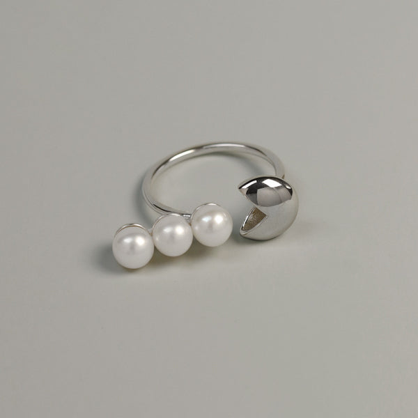 Cute Fun Bean Pearl Ring